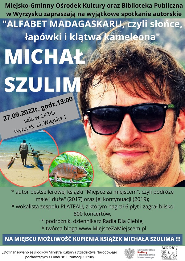 Spotkanie autorskie z podróżnikiem - Michałem Szulimem